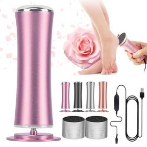 Honeyglow Kit Beauté Pieds, Honey Glow Pied, Mielle Ponceuse pied, Ponceuse Pieds Electrique, Contient 60 Disques de Meulage Remplaçables, pour Les Peaux Mortes, Squameuses et GercéEs (Rose) (wuxishixuyezhubao, neuf)