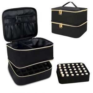 Rangement Vernis a Ongle Valise Onglerie Professionnel Boite Rangement Vernis &agrave; Ongles Trousse de Rangement pour 30 Bouteilles de Vernis &agrave; Ongles et Fournitures D'ongles (huifengdongli, neuf)