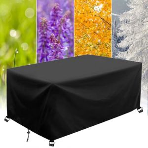 Housse Mobilier Jardin Exterieur 125x75x70cm/Longueur x Largeur x Hauteur Couverture de Protection Meubles Bâche Salon de Jardin Imperméable Bache Table Exterieur Anti-UV Housse de Salon de Jardin (YouZheng, neuf)