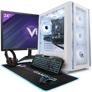 VIBOX II-124 PC Gamer Complet &bull; 23" &Eacute;cran &bull; Intel Core i5 10400F 4,3 GHz &bull; Nvidia RTX 5060 8 Go &bull; 16 Go RAM &bull; 1 to SSD &bull; Windows 11 &bull; WiFi (Vibox Gaming, neuf)