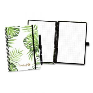BAMBOOK Tropical - Cahier Effacable - Couverture Souple - A5 - Quadrillé - Cahier Réutilisable, Cahier Connecté, Carnet Effacable (Bambook products, neuf)