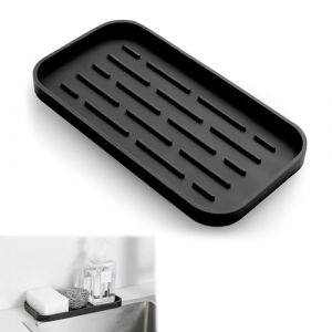 KEPYATI Porte-&Eacute;ponge En Silicone, Petit Plateau D'&Eacute;vier, Porte-Savon, Tapis D'&Eacute;gouttoir &Agrave; Vaisselle En Silicone, Salle De Bain (YANG  BIN  DE  DIAN, neuf)