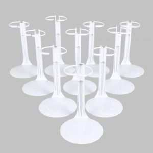 UCanaan Lot de 10 supports de poup&eacute;es - Support de figurine d'action avec fil de taille extensible pour poup&eacute;es de 20,3 &agrave; 35,6 cm - Convient pour les accessoires de poup&eacute;e de 1/6 pouces (UCANEU, neuf)