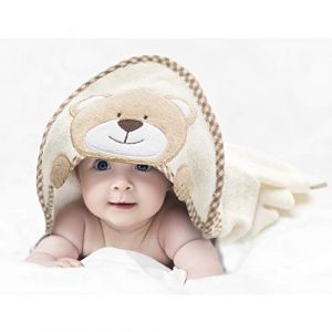 all Kids United Serviette de Bain bébé avec Capuche Serviette de Bain bébé avec Capuche en 100% Coton éponge - Oeko-Tex 100 (Ours en Peluche) (Goods & Gadgets GmbH, neuf)