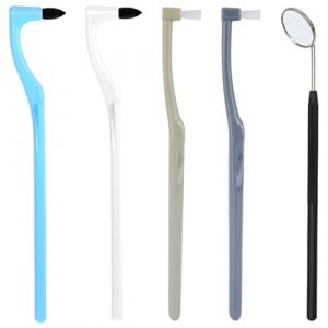 4PCS Éliminateur de Tartre +1PCS spéculum dentaire, Détachant Gomme Des Dents, Kit Detartrage Dentaire, Tartre Dentaire Nettoyage Portable Detartreur Dentaire,Outils de Soins (DINODANUBE TRADING, neuf)