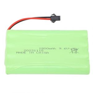 Batterie au Lithium 9.6V 1800mAh, avec Contre Les Surcharges, Pi&egrave;ces de Rechange de Batterie au Lithium pour Voiture, Bateau, Camion RC (Cairhuir, neuf)