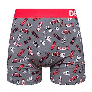 Dedoles Boxer Homme & Garçon sous-vêtements Caleçon Coton Beaucoup Designs Amusants, Couleur: Rouge, désign: Formule de Course (Boxers), Taille: S (Dedoles Official, neuf)