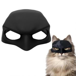 DOKRIN Textiles pour chats,1 masque de chat chauve-souris noir, accessoires de masque de chat chauve-souris, conception de bande &eacute;lastique, chapeau de jeu de r&ocirc;le de chat (IOANA BEST CLOTHES, neuf)