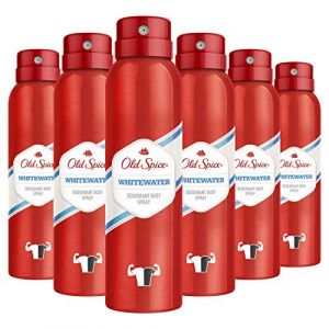 Old Spice Whitewater Lot de 6 déodorants en spray pour homme 150 ml (Zeitburg Schmuck & Uhren, neuf)