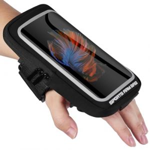 HAGOT Brassard de Sports Téléphones Portables, Porte Telephone Course a Pied Support, 6.9" Brassards Running d'équitation Bracelet pour iPhone 16/15/14/13/12/Pro Max/Pro/Samsung Jogging Cyclisme (XiangX, neuf)