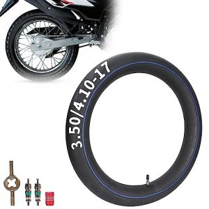Chambre à air 3.50/4.10-17 avec valve droite TR4 pour pneu 110/90-17 125 XR L 2003-2008, 125 CLR CITYFLY 1998-2003 (QIU FA DONG MOTO, neuf)