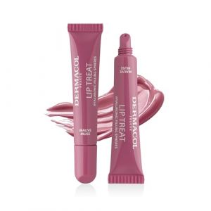 Dermacol Lip Treat Baume à lèvres aux sphères comblantes d'acide hyaluronique - Soin hydratant vegan à la texture Melting Touch et à la teinte brillante, 10 ml, no. 6 - Mauve Muse (DERMACOL, neuf)