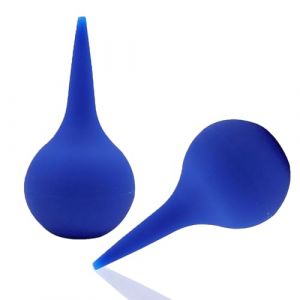 JXYER 2 PCS Poire Lavement Oreilles, Poire Oreille, Poire de Nettoyage D'oreille Doux, D&eacute;bouche oreille, Seringue oreill Utiliser pour Nettoyage, Sac Tiss&eacute; Poir6e Effil&eacute;e (Bleu 60 ML) (JEYXH, neuf)