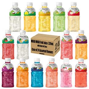 Mogu Mogu Lot de 24 bouteilles de jus de fruits assortis avec Nata de Coco 320 ml (Distribuciones Plasencia, neuf)