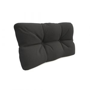 POKAR Coussin Matelassé pour Palettes Euro - 1x Dossier 60cm x 40cm x 12cm, en Mousse formée à Froid, très Confortable, Canapé de Jardin, Intérieur et Extérieur, sans Palette, Anthracite (EURAKOP-FR, neuf)