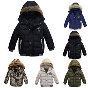 G&eacute;n&eacute;rique Manteaux bebe gar&ccedil;on 1-6 Ans Enfants Gar&ccedil;ons Blouson Manteau Chaud Enfant Gar&ccedil;on Fille Doudoune &agrave; Capuche Sport b&eacute;b&eacute; Ski Chaude Rembourr&eacute; Hiver Veste Parka Blousons V&ecirc;tements (LIBJDI, neuf)