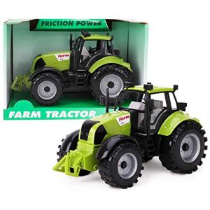 Toyland Tracteur agricole &agrave; Friction avec Capot ouvrant, Disponible en Rose, Rouge et Vert (Toyland&reg;, neuf)