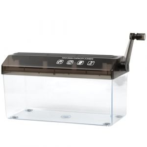 Ehuihuan Destructeur de Documents Papier Manuel A4, Déchiqueteuse à Manivelle, Déchiqueteuse à Main Coupe Droite, Hand Paper Shredder Manual, Mini Broyeur de Papier Portable pour Bureau Domicile (Ehuihuan, neuf)