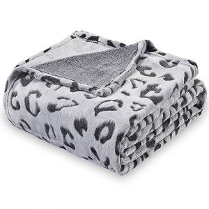 SOCHOW Uragiri Plaid Couverture Polaire, Couverture en Peluche Légère Super Douce Confortable Couverture de Lit, Léopard Noir 150 x 200 cm (Sochow Blanket EU, neuf)