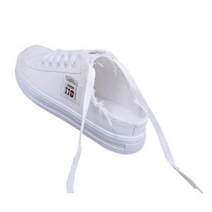 Baskets à Talon Compensées Femmes Plateforme Chaussures de Sport Femme Basket sans Talon Talon compensé Baskets d'extérieur en Maille Chaussures de Loisirs Respirantes LéGèRes Et Respirantes (Tuydv, neuf)