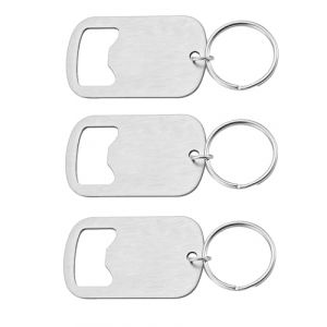 IPNSDON 3 pièces Set décapsuleur, ouvre-bouteille de bière, inox décapsuleur de bière, porte-clés décapsuleur de bar pour canette de bière cuisine bar restaurant (guoyuxindeouzhoudianpu, neuf)