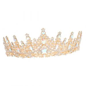 UKCOCO Diadème En Cristal Baroque, Diadème De Mariage, Diadème En Strass, Diadème D'anniversaire En Cristal, Diadème De Bal, Bandeau, Couronne De Princesse (Fruitscher, neuf)