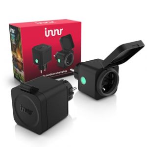 Innr Prise Connect&eacute;e Zigbee Ext&eacute;rieure, Fonctionne avec Hue* et Alexa, Outdoor Smart Plug, R&eacute;p&eacute;teur Zigbee, Prise Electrique Exterieure, IP54 &Eacute;tanche - 2 pi&egrave;ces (Innr Lighting, neuf)