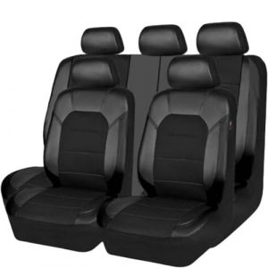 GTRFDGHT Voiture Housses De Si&egrave;ge Ensemble pour Suzuki Swift 2011-2023, Avant Et Arri&egrave;re &eacute;tanche Confortable Cuir Respirant Couvre-Si&egrave;ge Accessoires,A/Black (AuroraStock, neuf)
