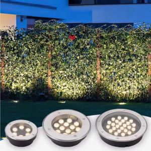 Projecteurs LED &Agrave; Faisceau Lumineux - Spot LED D'ext&eacute;rieur Encastrable, Lampe Enterr&eacute;e Ultra-mince 220 V, Lampe De Jardin &Eacute;tanche IP67, Lampe De Jardin Enterr&eacute;e, Spot Encastr&eacute; Au Sol(Green,3W(100mm*50 (LiangYouBingShi, neuf)