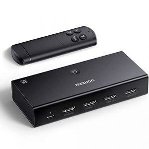 UGREEN Switch HDMI 4K 60Hz 3 Entrées à 1 Sortie Commutateur HDMI 1080P 3D HDR10 Dolby Atmos avec Télécommande IR Compatible avec PS5 PS4 Xbox TV Stick Box Chromecast Lecteur Blu Ray DVD Projecteur (UGREEN GROUP LIMITED UK, neuf)