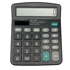 Gvolatee Calculatrice, Calculette de Bureau Solaire Grand Boutons et Écran LCD à 12 Chiffres, pour Maison et École,Mini Calculatrice Fonction Standard, Nior (CIULA DECO  S.R.L., neuf)
