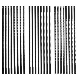 ZhouWei 24 Pièces Lames de Scie à Chantourner, 133 mm Lames de Scie avec Dents en Spirale, 10/15/18/21/24/28 Dents Chantourner, pour Bois, Métal, Plastique, Sciage, Sculpture (ZONGGHU, neuf)