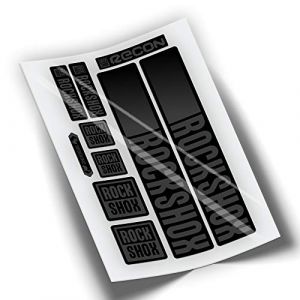 REF:VP442 Autocollants compatibles avec la fourche Rock-Shox RECON 2021-2025 VTT, stickers, adh&eacute;sifs, vinyles pour v&eacute;los de montagne. (GRIS 073) (VINILOS PERSONALIZADOS, neuf)