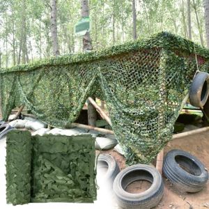 Filet De Camouflage Vert 4x5m(13x16.4ft),pour la Chasse, Le Soleil, l'arm&eacute;e Militaire, d&eacute;coration de f&ecirc;te, Couverture de Voiture, Dimensions : 2x3m, 3x3m, 3 x 4m, 4x5m, 4x6m (xiaxiaoushop, neuf)