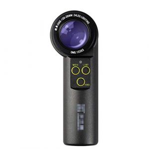 DLT OMG 10X / 20X Jewelers Loupe Loupe, Loupe de Poche, Lentille Ajustable, Bague LED Blanche et lumière Chaude, Loupe pour Les Yeux avec Support, Téléphone avec Affichage des Images (Tong Heng Sheng Firm, neuf)
