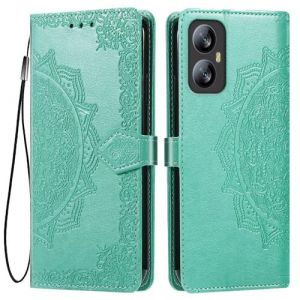 HONLEN Coque pour Smartphone, Compatible with Blackview A52 Pro Etui, (6.5" inches) Premium PU Cuir Portefeuille Magn&eacute;tique Flip Case, 3 Porte-Cartes en B&eacute;quille Cover Vert (HONLEN, neuf)