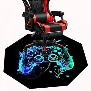 MAxba Tapis de Chaise Bureau Gaming Tapis Protection Sol Octogonal for Les Bureaux, Les salles de Jeux, Les salles d'&eacute;tudes (Color : 1, Size : 60cm) (yuan ying MAYY, neuf)