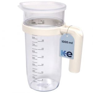 Anakel Home Pichet doseur avec couvercle capacité 1L I Verre doseur pour mixeur plongeant I Plastique résistant (Anakel Home, neuf)
