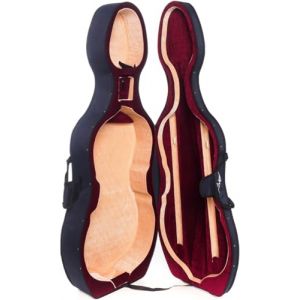 M-Case Mousse Étui pour Violoncelle 4/4 Classic Bleu Marine, Bordeaux - Beige (M-Case Team, neuf)