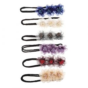 FRCOLOR 18 Pièces Sèche-Cheveux Beignet Chignon Ruban Cheveux Style Fleur Coiffure Fleur Cheveux Chignon Fabricant Femmes Coiffure Coiffure Chignon Fabricant Floral Cheveux (White Beach, neuf)