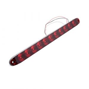 Riloer Feu de stop arrière de voiture, feu de freinage arrière de haut niveau universel 12V 11 LED troisième hayon, feu rouge (LanCo2020, neuf)