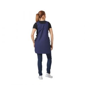 Hurry Jump Tablier Chasuble blouse chasuble tablier sans manches femmes par lien tissu serg&eacute; MARINE LIS MARINE Taille unique (Label blouse, neuf)
