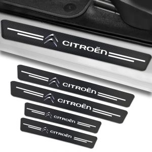 AYBEN 4 Pi&egrave;ces Protection Seuil de Porte de Voiture pour Citroen C1 C3 C4 C5 X DS3 DS4 DS5 C6 Picasso Aircross CCrosser Xsara, Plaques de Protection de Seuil de Porte, Plinthes (zhanghailiangshangmao, neuf)
