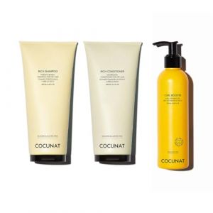 COCUNAT - Pack Rich + Curl Booster - Nettoie, Hydrate et Nourrit - D&eacute;finit les Boucles sans Alourdir - &Eacute;limine les Frisottis - Sans Silicones ni Sulfates (COCUNAT, neuf)