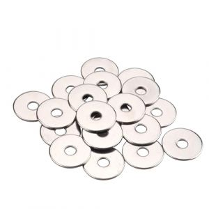 Gendewiner M6 Rondelles Metal (20 Pi&egrave;ces) M6x25x1.5mm 304 Rondelle Inox Grandes Rondelles de Carrosserie Acier Inoxydable Rondelles Plates pour Vis & &Eacute;crous & Tiges Filet&eacute;es (Gendewiner, neuf)