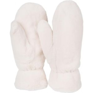 styleBREAKER Moufles femme en fausse fourrure douillette - Gants d'hiver en fausse fourrure douce et chaude 09010050, couleur:Crème-beige (styleBREAKER, neuf)