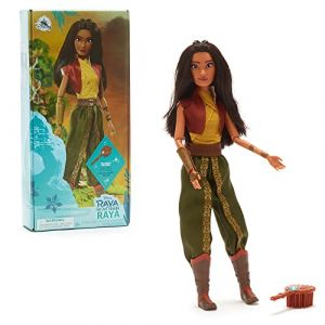 Disney Store Poupée pour Enfants Raya, Raya et Le Dernier Dragon 28 cm, avec Brosse à détails moulés, Jouet entièrement articulé avec Tenue Classique - Convient aux 3 Ans et Plus (Ferro Stars, neuf)