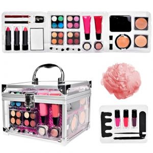 Kit de d&eacute;marrage de maquillage pour d&eacute;butants | Sac de rangement cosm&eacute;tique portable,Trousse &agrave; cosm&eacute;tiques pour un usage quotidien, les voyages, le th&eacute;&acirc;tre et le mariage pour les adolescents (spraiy, neuf)