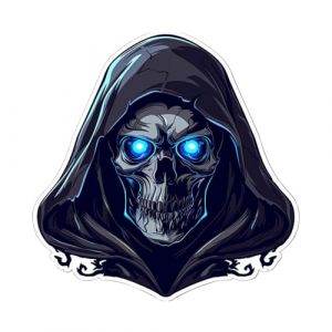 Zopoee Autocollants De 3D Halloween Automobile Arri&egrave;re Sticker, Autocollants De Vitre Arri&egrave;re De Voiture Cr&acirc;ne, Autocollant Adh&eacute;sifs pour Fen&ecirc;tre d'halloween, Autocollant pour Capo (sliensiy, neuf)