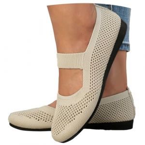 Ballerines Femme Petit Talon, Pied Large Souples Chaussure Danse Latine Femme, Pantoufle Plates Confort Chic Et Elegant Mocassin De Danse Chaussures Sécurité Sexy (ChaoWenMao, neuf)